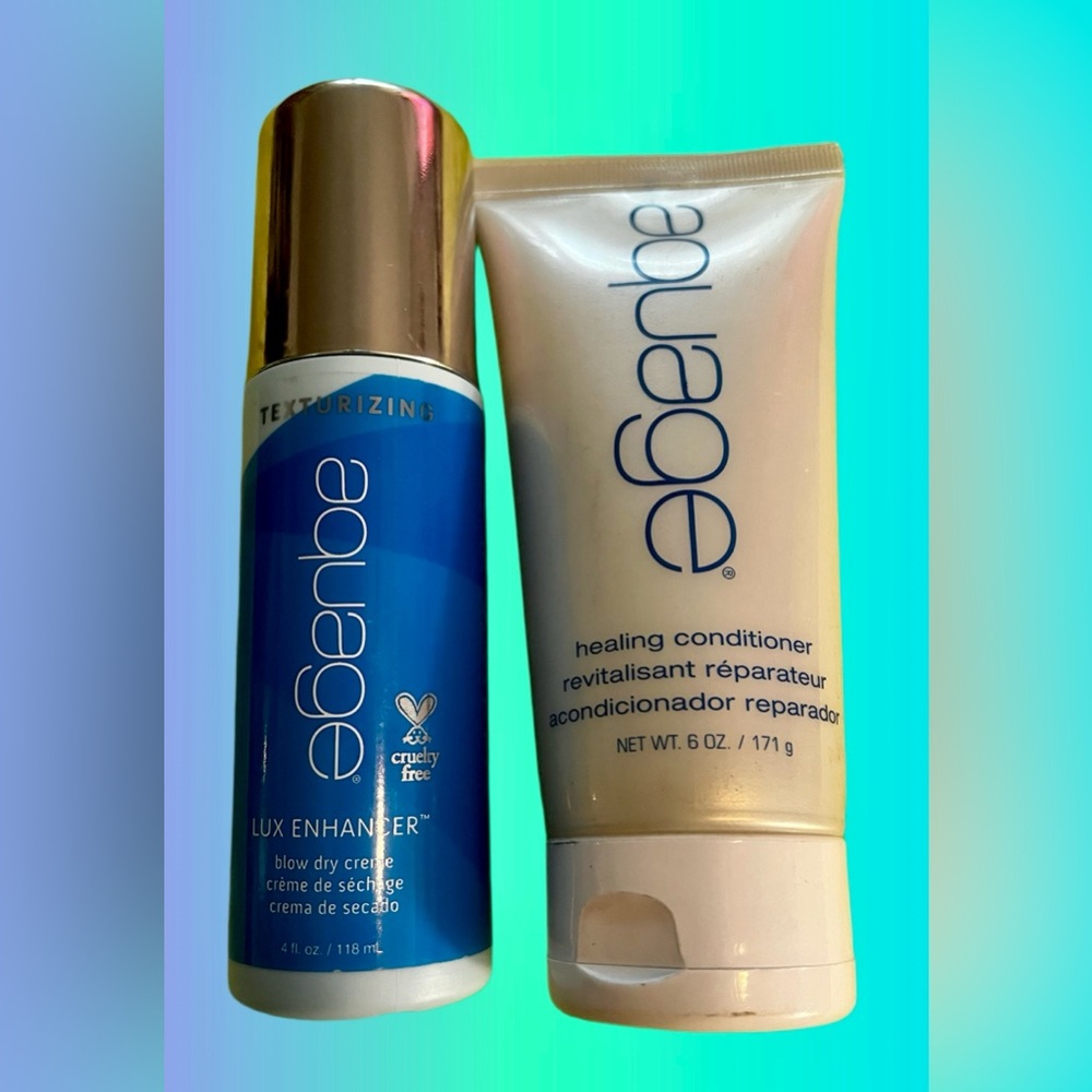 BOTH 4oz Aquage blow dry cream & 6oz healing conditioner